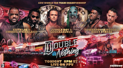 All Elite Wrestling Double or Nothing-Jurassic Express vs Team Taz vs Swerve in Our Glory