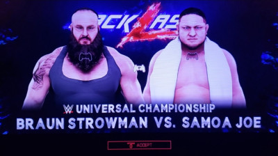 Samoa Joe vs Braun Strowman (WWE 2K19)