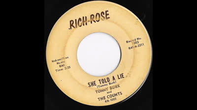 Tommy Burk And The Counts (1964) - She Told A Lie