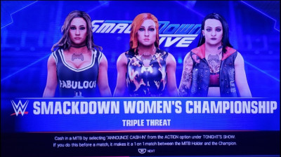 Ruby Riott vs Becky Lynch vs Carmella (WWE 2K19)