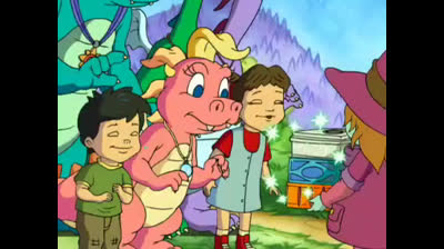 Emmy and boys are dragon land