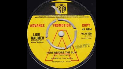 Here Before The Sun (1972) - Lori Balmer