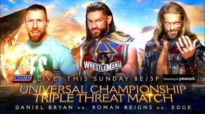 Roman Reigns vs Edge vs Daniel Bryan