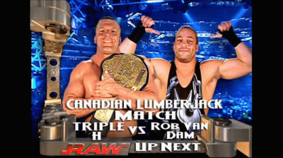 Triple H vs Rob Van Dam - Canadian Lumberjack Match (Full Match)