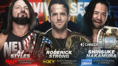 AJ Styles vs Roderick Strong vs Shinsuke Nakamura - Survivor Series 2019 (Full Match)