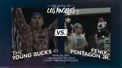 PWG Battle of Los Angeles-Young Bucks vs Lucha Brothers