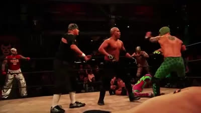 Lucha Underground TV-Dragon Azteca Jr. & Prince Puma & Rey Mysterio  vs  Angélico (c) & Ivelisse (c) & Son of Havoc (c)vs Fénix & Jack Evans & P. J. Black vs Cortez Castro & Joey Ryan & Mr. Cisco