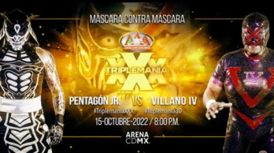 AAA TripleMania XXX-Pentagon Jr vs Villano Jr