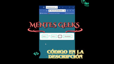 Calculadora de multiplicaciones | HTML, CSS y JavaScript