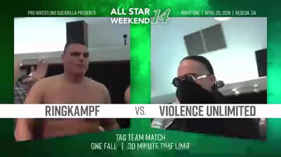 PWG All Star Weekend 14-Ringkampf vs Violence Unlimited