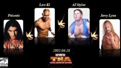 AJ Styles vs Low Ki vs Psicosis vs Jerry Lynn