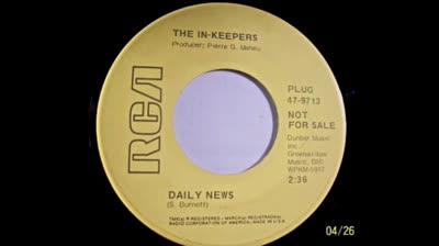 IN-KEEPERS (1969) - DAILY NEWS